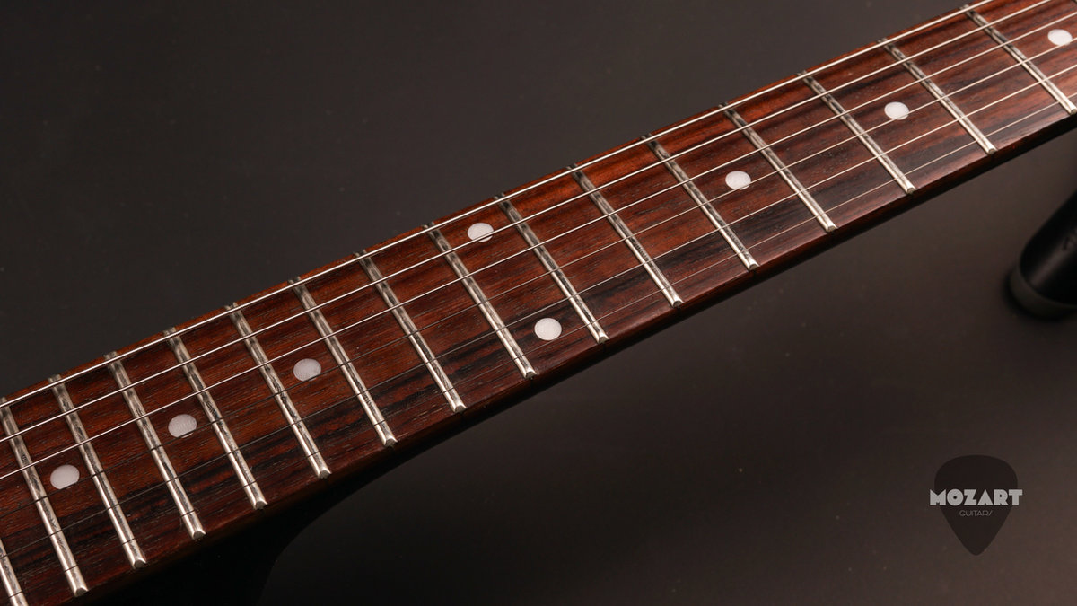 Edwards E-FV-120D Black 2013 MIJ – Mirror Pickguard – DiMarzio DP104 FCR2 Edwards E-FV-120D Black 2013 MIJ – Mirror Pickguard – DiMarzio DP104 FCR2