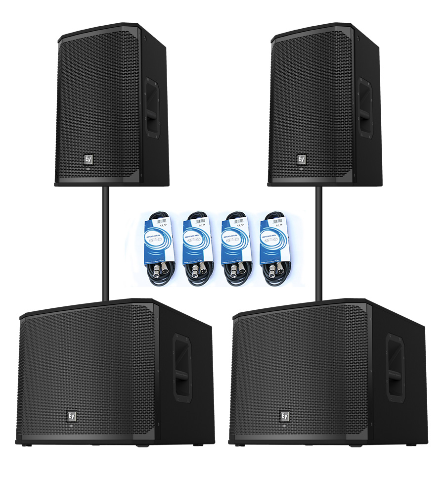 Electro-Voice 2x EKX-12P + 2x EKX-15SP - zestaw aktywny Electro-Voice 2x EKX-12P + 2x EKX-15SP - zestaw aktywny