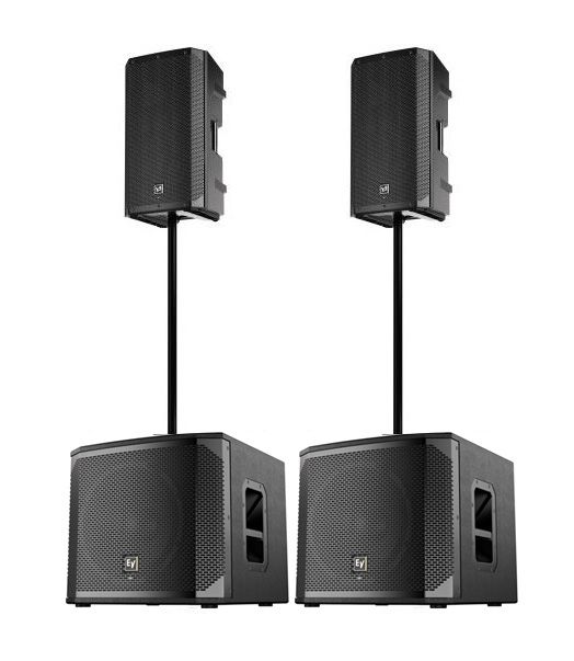 Electro-Voice 2x ELX200-12P + 2x ELX200-12SP - zestaw nagłośnieniowy aktywny Electro-Voice 2x ELX200-12P + 2x ELX200-12SP - zestaw nagłośnieniowy aktywny
