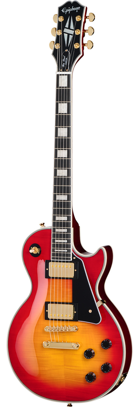 Epiphone Les Paul Custom Figured - Incl. Premium Gig Bag Heritage Cherry Sunburst RW gitara elektryczna