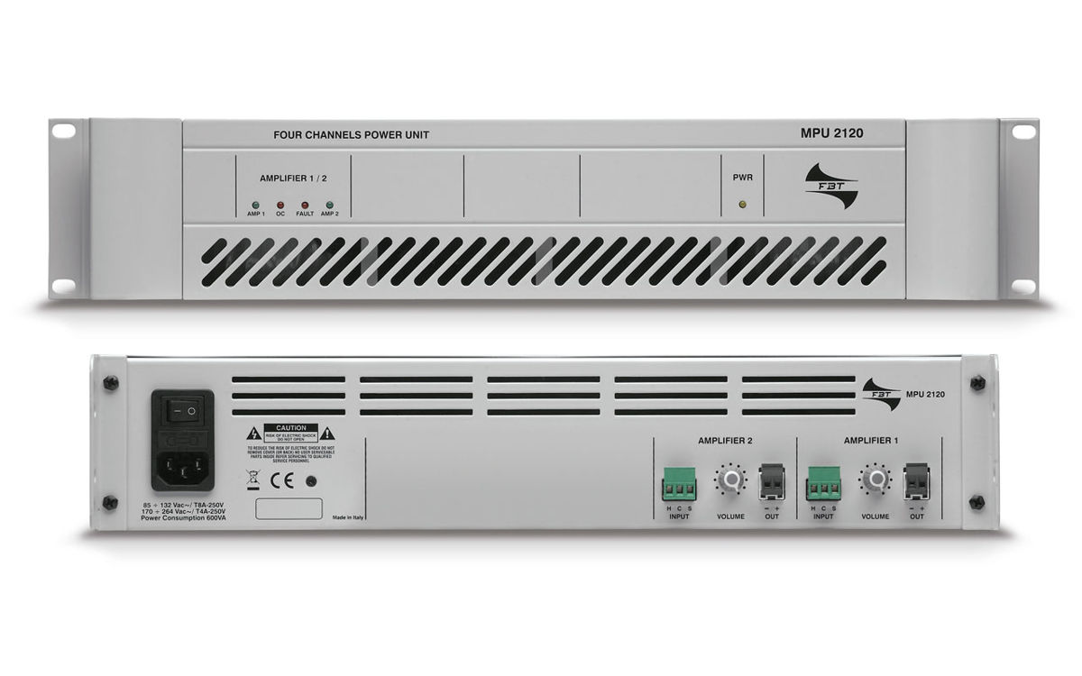 FBT MPU-4060 - wzmacniacz mocy linii 100V FBT MPU-4060 - wzmacniacz mocy linii 100V