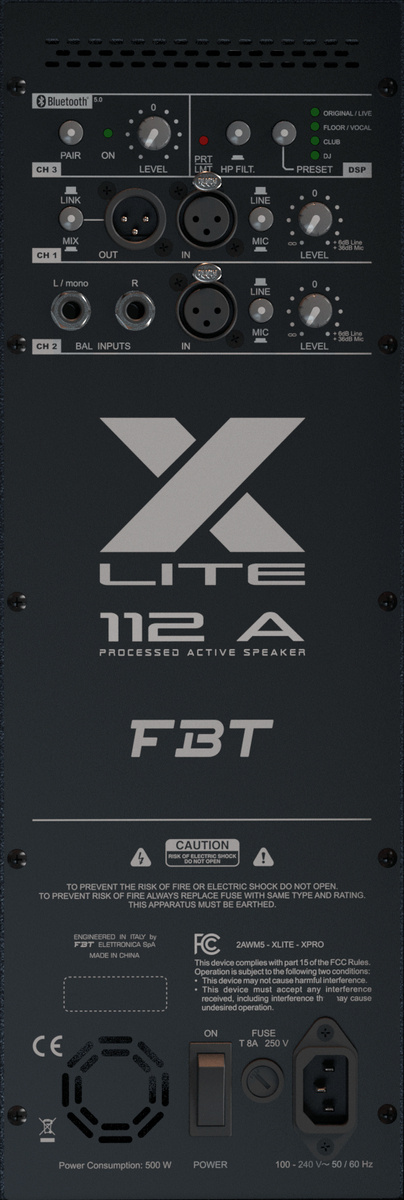 FBT X-Lite 110A - dwudrożna kolumna aktywna1 FBT X-Lite 110A - dwudrożna kolumna aktywna1