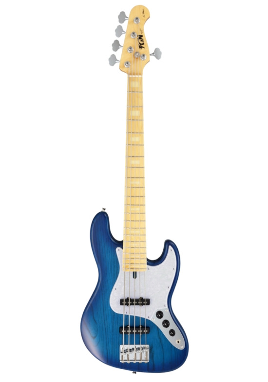 FGN Neo Classic JB-100 5 See-Thru Blue Burst FGN Neo Classic JB-100 5 See-Thru Blue Burst