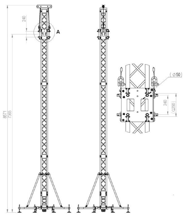 FOS Tower Set - wieża kratownicowa0
