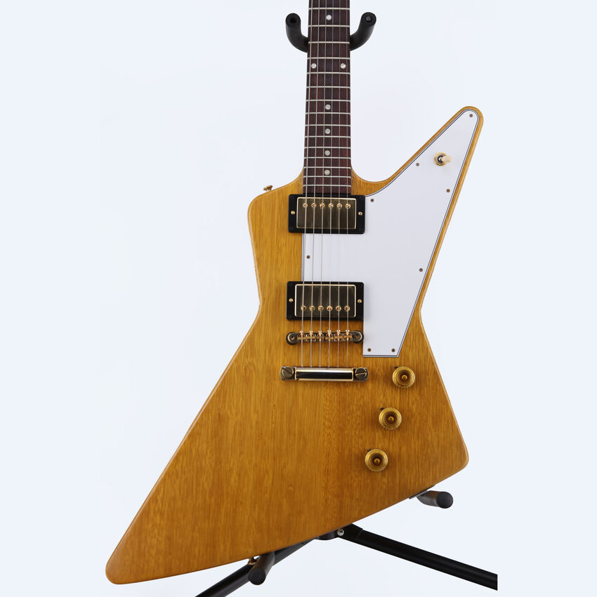 Gibson 1958 Korina Explorer White Pickguard Natural gitara elektryczna4 Gibson 1958 Korina Explorer White Pickguard Natural gitara elektryczna4