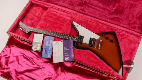 Gibson Explorer '76 Reissue 1993 Vintage Sunburst – USA, OHSC, dokumenty