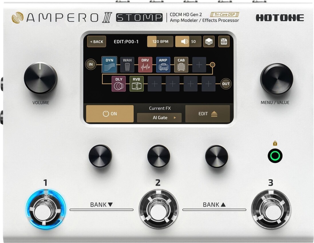 Hotone Ampero II Stomp MP300 - multiefekt gitarowy Hotone Ampero II Stomp MP300 - multiefekt gitarowy