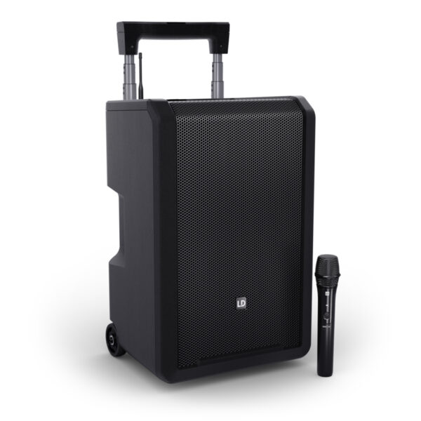 LD Systems ANNY 10 HHD B8 - 10-calowy głośnik Bluetooth PA z akumulatorem, mikserem i 1x mikrofonem bezprzewodowym