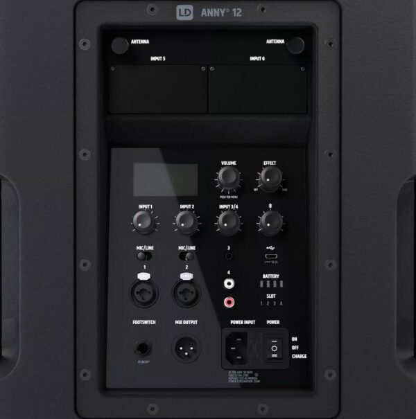 LD Systems Anny 12 HBH2 B5 - 12-calowy przenośny głośnik Bluetooth® z akumulatorami i mikserem0