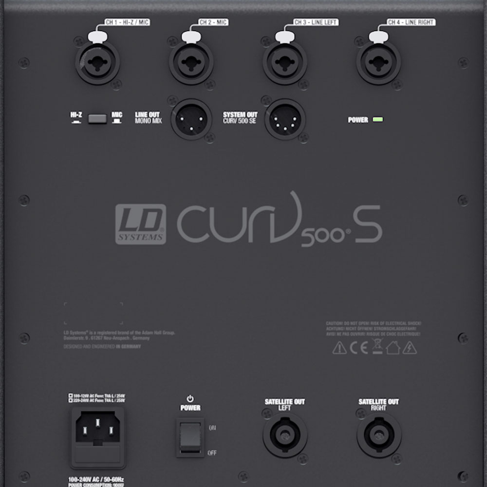 LD Systems CURV 500 AVS - Przenośny system Array, zestaw AV, kabel głośnikowy w zestawie3 LD Systems CURV 500 AVS - Przenośny system Array, zestaw AV, kabel głośnikowy w zestawie3
