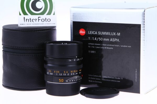 Leica 50/1.4 Summilux-M Asph. 6-bit Czarny (11891)0