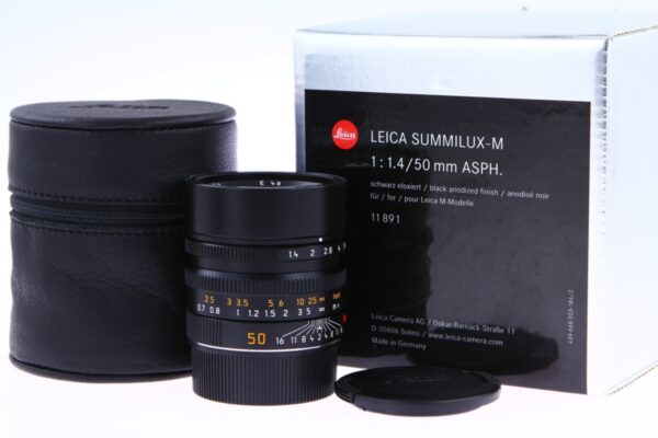 Leica 50/1.4 Summilux-M Asph. 6-bit Czarny (11891)