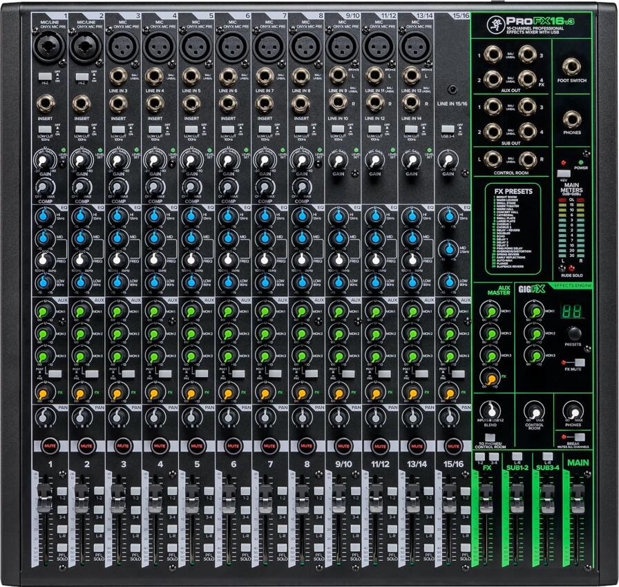 MACKIE PROFX 16 v 3 mikser analogowy MACKIE PROFX 16 v 3 mikser analogowy