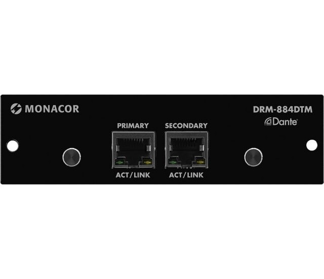 Monacor DRM-884DTM - Moduł Dante<sup>®</sup> Monacor DRM-884DTM - Moduł Dante<sup>®</sup>