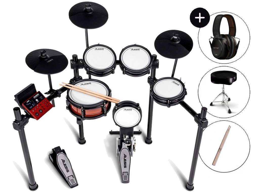 Perkusja elektroniczna Alesis Nitro Pro Kit + słuchawki + pałki + stołek Perkusja elektroniczna Alesis Nitro Pro Kit + słuchawki + pałki + stołek