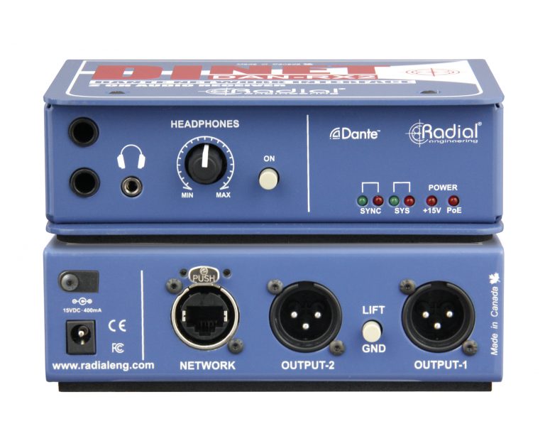 RADIAL DiNet DAN-RX2 - Cyfrowy Konwerter Dante7 RADIAL DiNet DAN-RX2 - Cyfrowy Konwerter Dante7