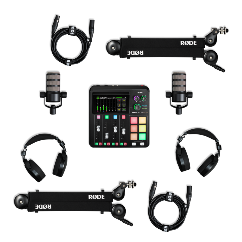 RODE Podcaster Bundle Black - zestaw do produkcji dla 2 osób RODE Podcaster Bundle Black - zestaw do produkcji dla 2 osób