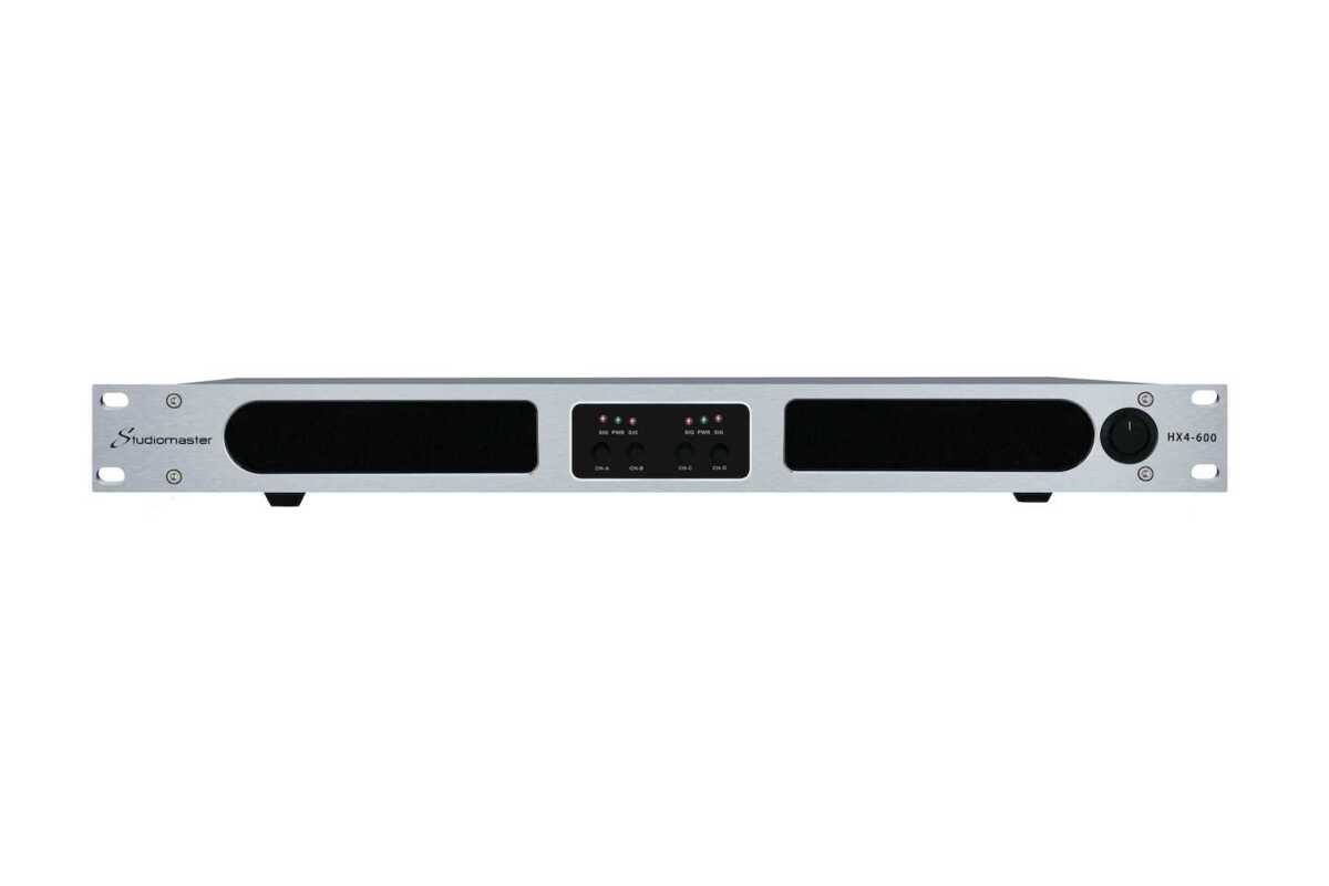 STUDIOMASTER HX4-1000 1000 POWER AMPLIFIER - Końcówka Mocy STUDIOMASTER HX4-1000 1000 POWER AMPLIFIER - Końcówka Mocy