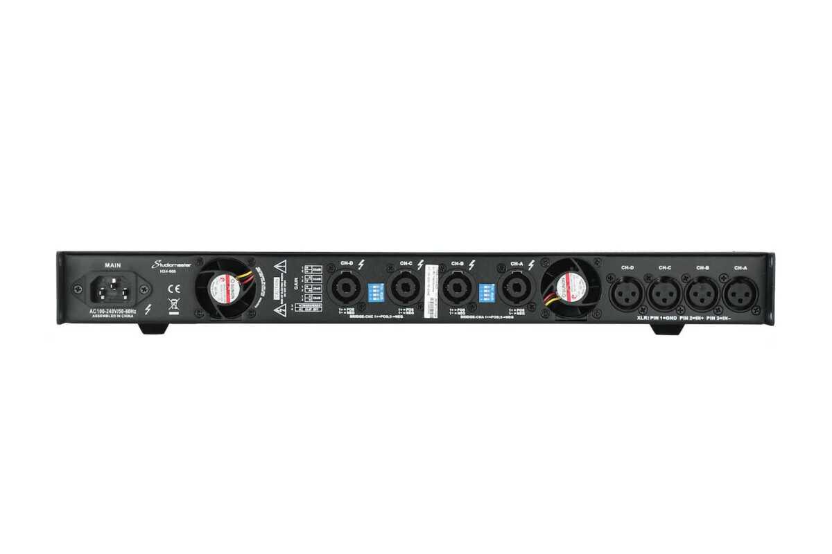 STUDIOMASTER HX4-1000 1000 POWER AMPLIFIER - Końcówka Mocy2 STUDIOMASTER HX4-1000 1000 POWER AMPLIFIER - Końcówka Mocy2