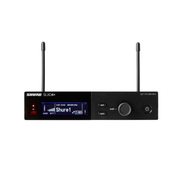Shure SLXD4+E G65 - odbiornik pojedynczy cyfrowy (470-606 MHz)0