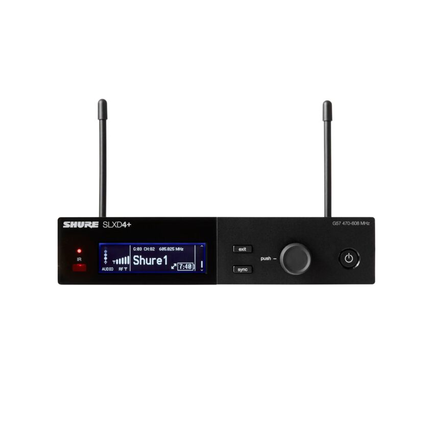 Shure SLXD4+E G65 - odbiornik pojedynczy cyfrowy (470-606 MHz)0 Shure SLXD4+E G65 - odbiornik pojedynczy cyfrowy (470-606 MHz)0