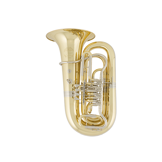 Tuba Bb Piggy mosiądz lakier 4 wentyle CBB 603-4 Cerveny Tuba Bb Piggy mosiądz lakier 4 wentyle CBB 603-4 Cerveny