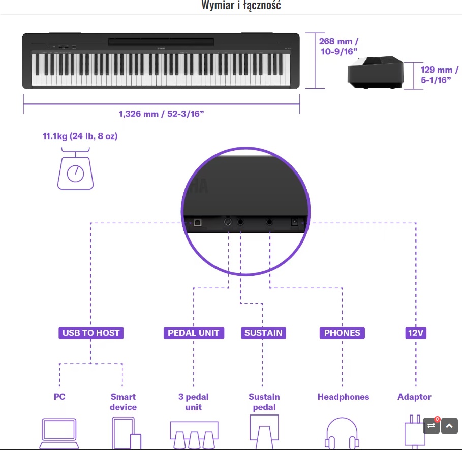 YAMAHA P-145 + STATYW + ŁAWA + SŁUCHAWKI6 YAMAHA P-145 + STATYW + ŁAWA + SŁUCHAWKI6
