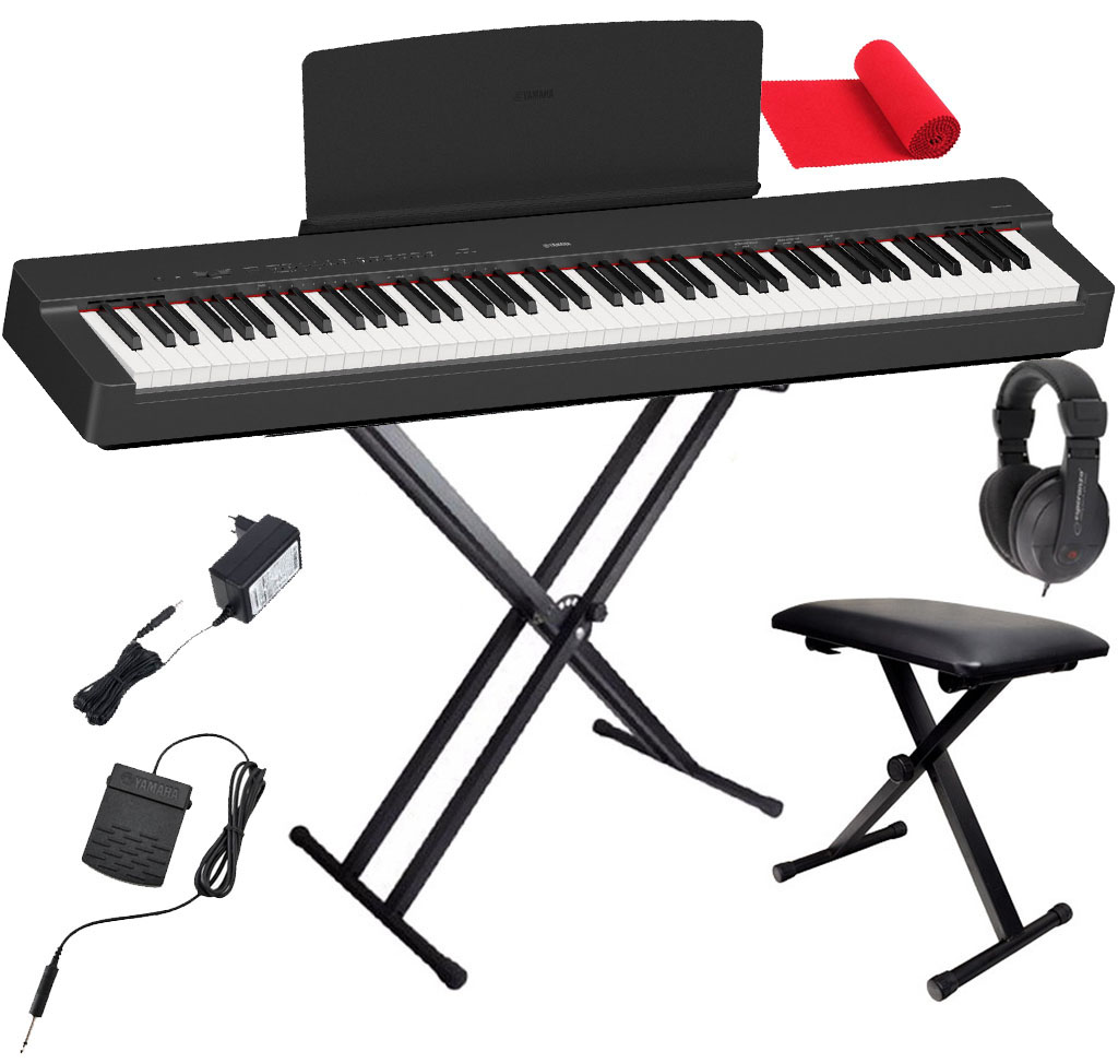 YAMAHA P-225 bk zestaw XXL statyw ławka YAMAHA P-225 bk zestaw XXL statyw ławka