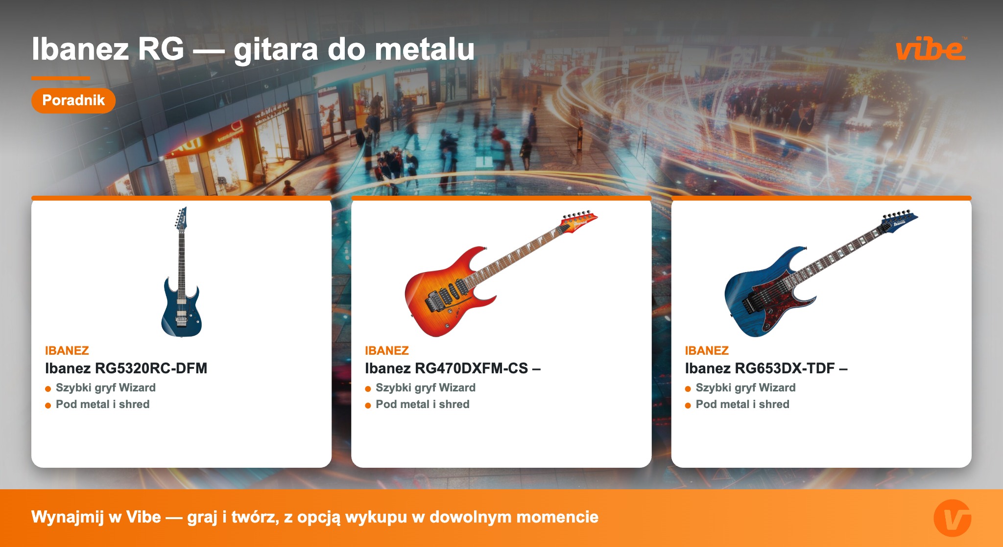 Ibanez RG — gitara do metalu — poradnik Vibe