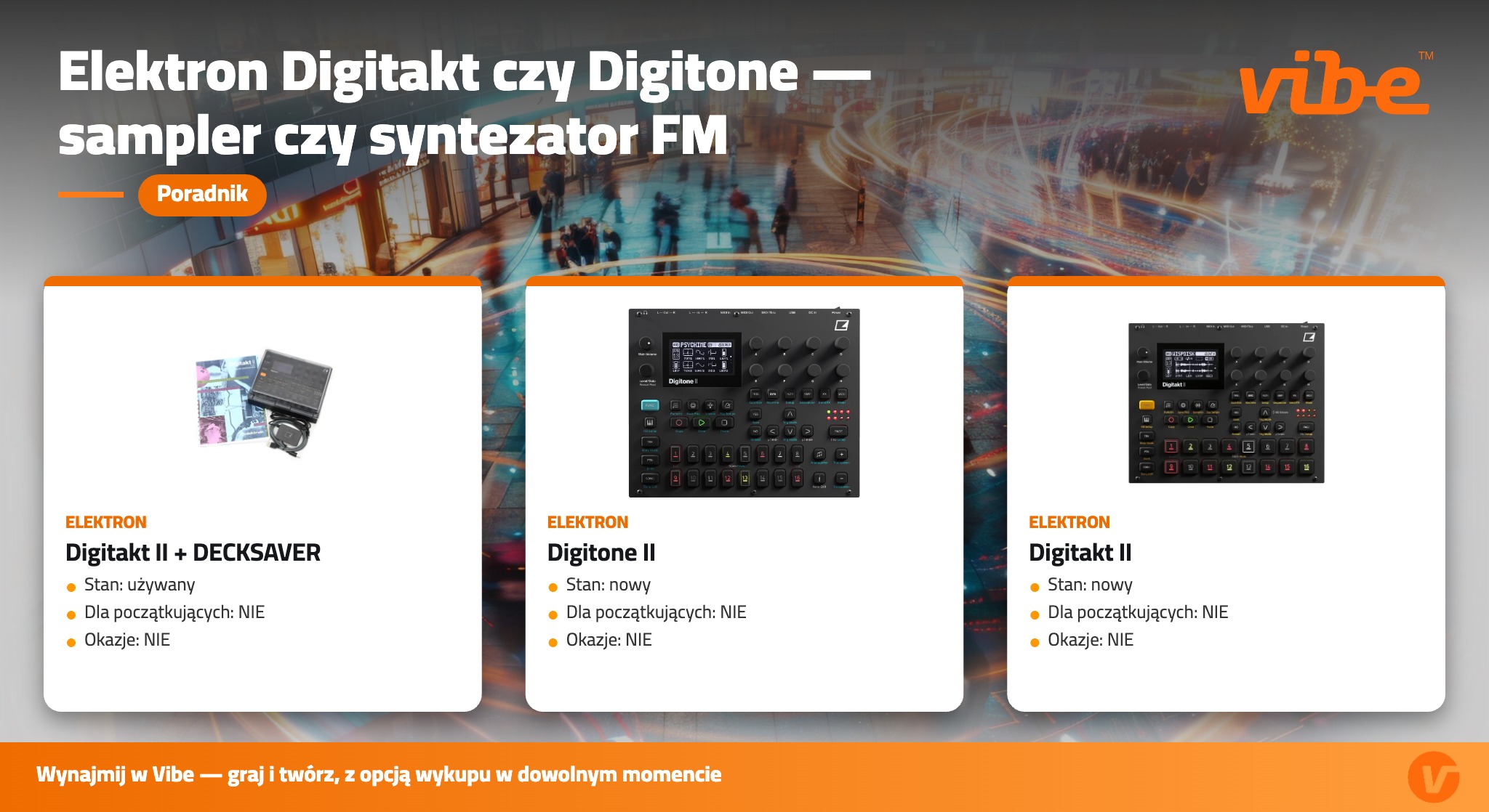 Elektron Digitakt czy Digitone — sampler czy syntezator FM