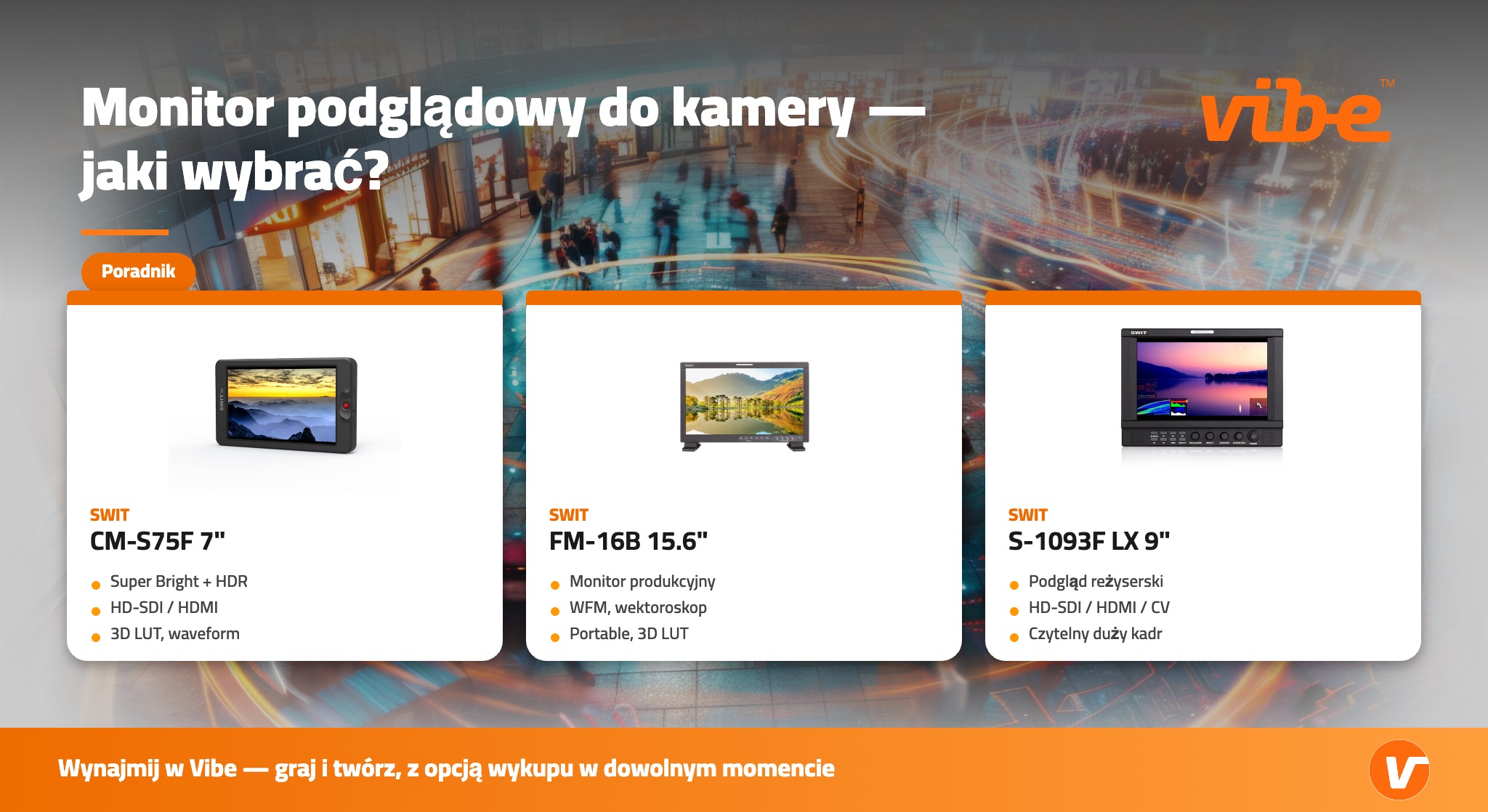 Monitor podglądowy do kamery — jaki wybrać?
