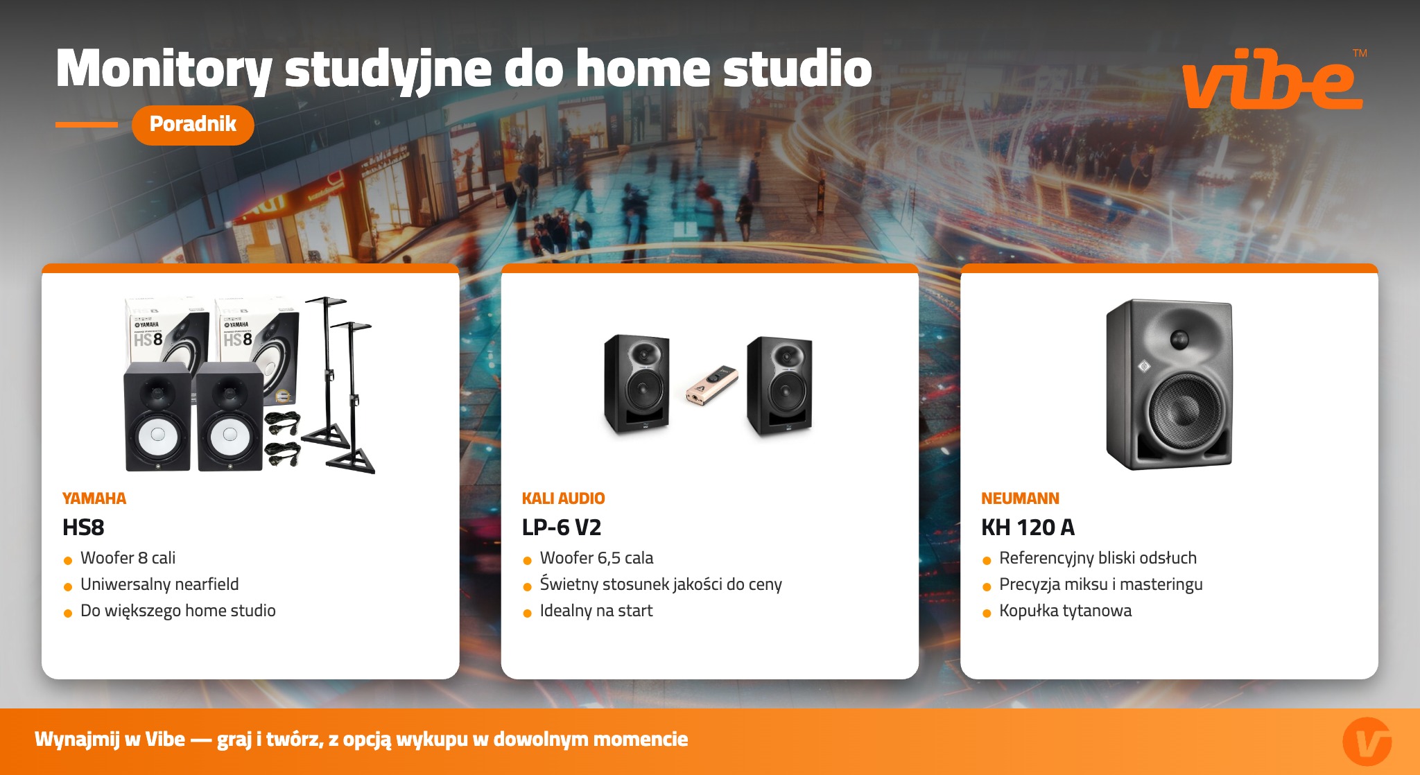 Monitory studyjne do home studio
