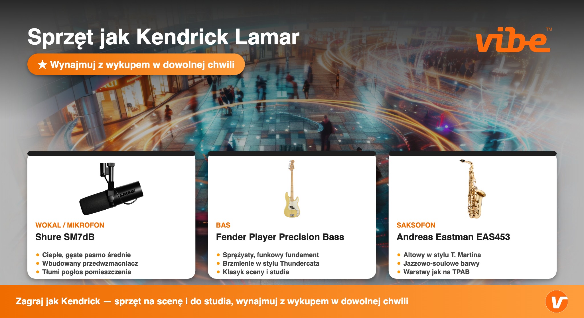 Sprzęt jak Kendrick Lamar