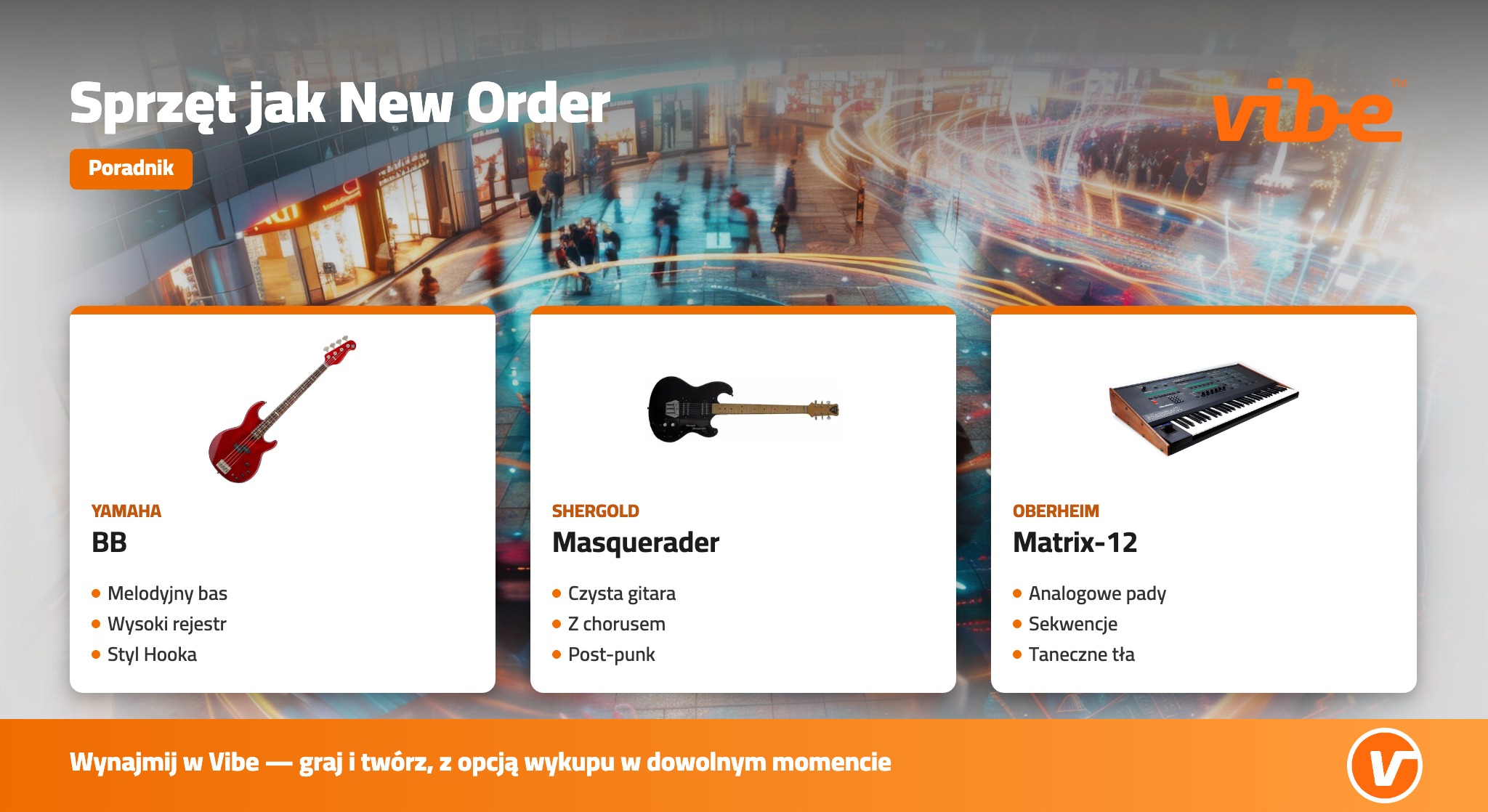 Sprzęt jak New Order — Yamaha BB, Shergold, Oberheim Matrix-12