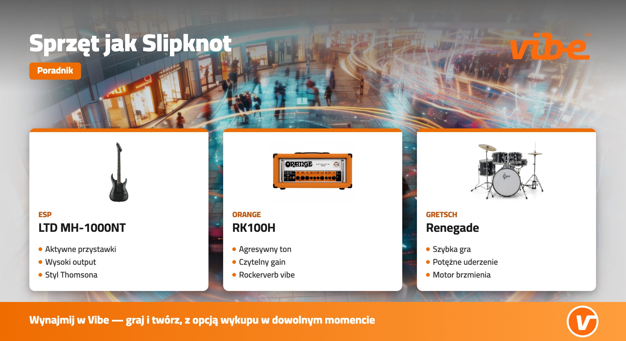 Sprzęt jak Slipknot — ESP, Orange, Gretsch