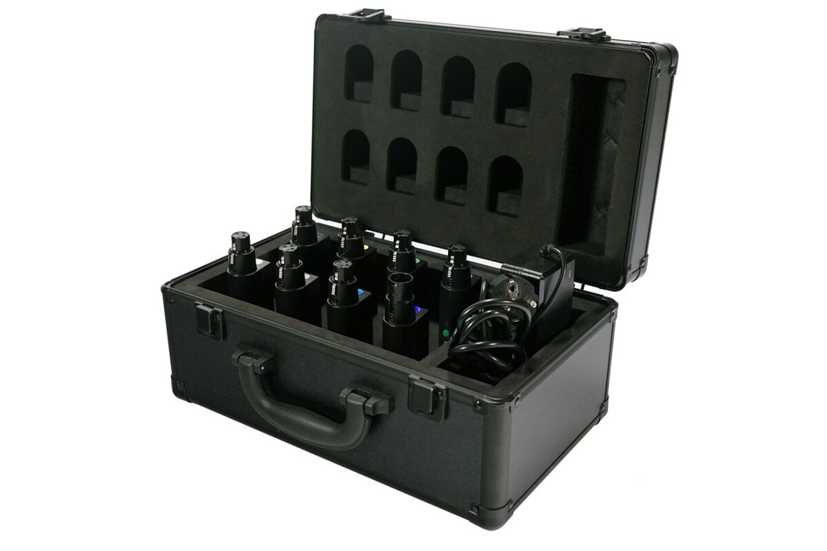 AirLink XLR Set - zestaw 7 nadajników i odbiorników WDMX z ładowarką AirLink XLR Set - zestaw 7 nadajników i odbiorników WDMX z ładowarką