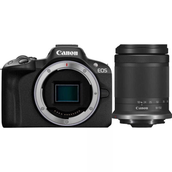 Aparat Canon EOS R50 czarny + RF-S 18-150mm F3.5-6.3 IS STM