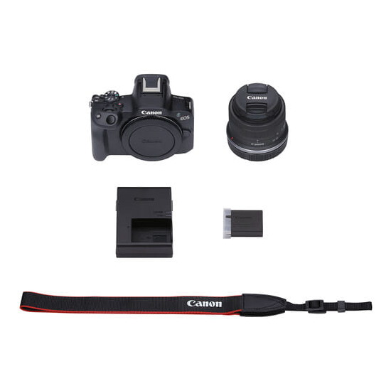 Aparat Canon EOS R50 czarny + RF-S 18-45 IS STM8 Aparat Canon EOS R50 czarny + RF-S 18-45 IS STM8