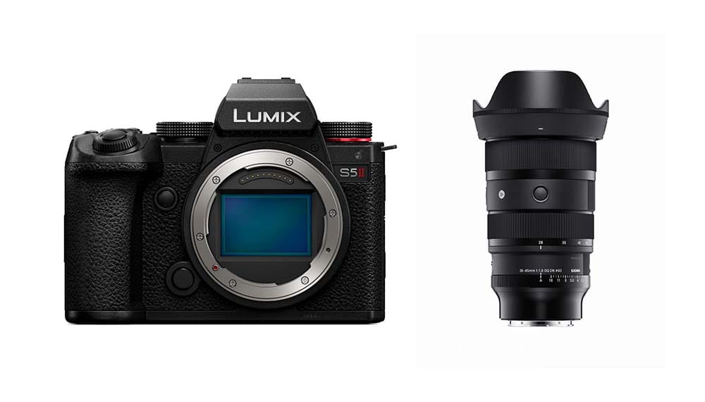 Aparat Panasonic LUMIX S5II + Sigma 28-45mm F1.8 DG DN Art L-Mount Aparat Panasonic LUMIX S5II + Sigma 28-45mm F1.8 DG DN Art L-Mount
