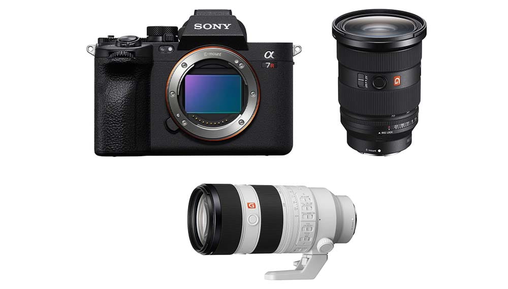 Aparat Sony A7R V body - ILCE7RM5B + FE 24-70 mm F2.8 GM II - SEL2470GM2 + FE 70-200mm F/2.8 GM2 OSS - SEL70200GM2 Aparat Sony A7R V body - ILCE7RM5B + FE 24-70 mm F2.8 GM II - SEL2470GM2 + FE 70-200mm F/2.8 GM2 OSS - SEL70200GM2