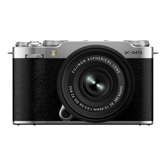 Aparat cyfrowy Fujifilm X-M5 srebrny + XC 15-45mm f/3.5-5.6 OIS PZ