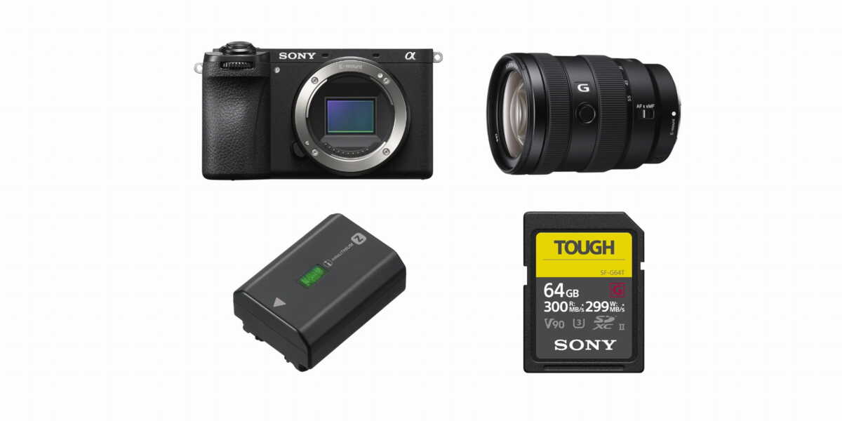 Aparat cyfrowy Sony A6700 body - ILCE6700B + Sony E 16-55mm f/2,8 G - SEL1655G + Akumulator Sony NP-FZ100 + Karta pamięci Sony SDXC 64GB SF-G TOUGH Aparat cyfrowy Sony A6700 body - ILCE6700B + Sony E 16-55mm f/2,8 G - SEL1655G + Akumulator Sony NP-FZ100 + Karta pamięci Sony SDXC 64GB SF-G TOUGH