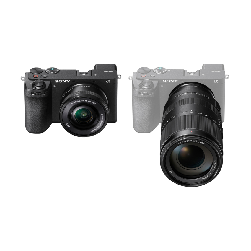 Aparat cyfrowy Sony A6700 + obiektyw E PZ 16-50mm F/3.5-5.6 OSS II + obiektyw E 70-350mm F/4.5-6.3 G OSS - ILCE6700GBDI3 Aparat cyfrowy Sony A6700 + obiektyw E PZ 16-50mm F/3.5-5.6 OSS II + obiektyw E 70-350mm F/4.5-6.3 G OSS - ILCE6700GBDI3