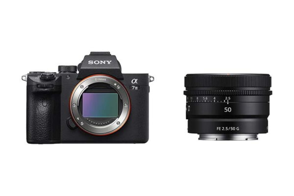 Aparat cyfrowy Sony A7 III + FE 50 mm f/2.5 G - SEL50F25G | Raty 30x0% na cały asortyment!