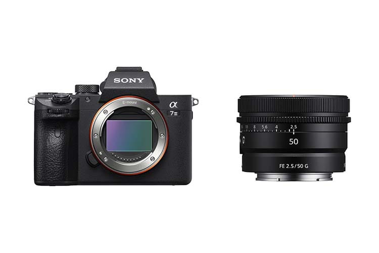 Aparat cyfrowy Sony A7 III + FE 50 mm f/2.5 G - SEL50F25G | Raty 30x0% na cały asortyment! Aparat cyfrowy Sony A7 III + FE 50 mm f/2.5 G - SEL50F25G | Raty 30x0% na cały asortyment!