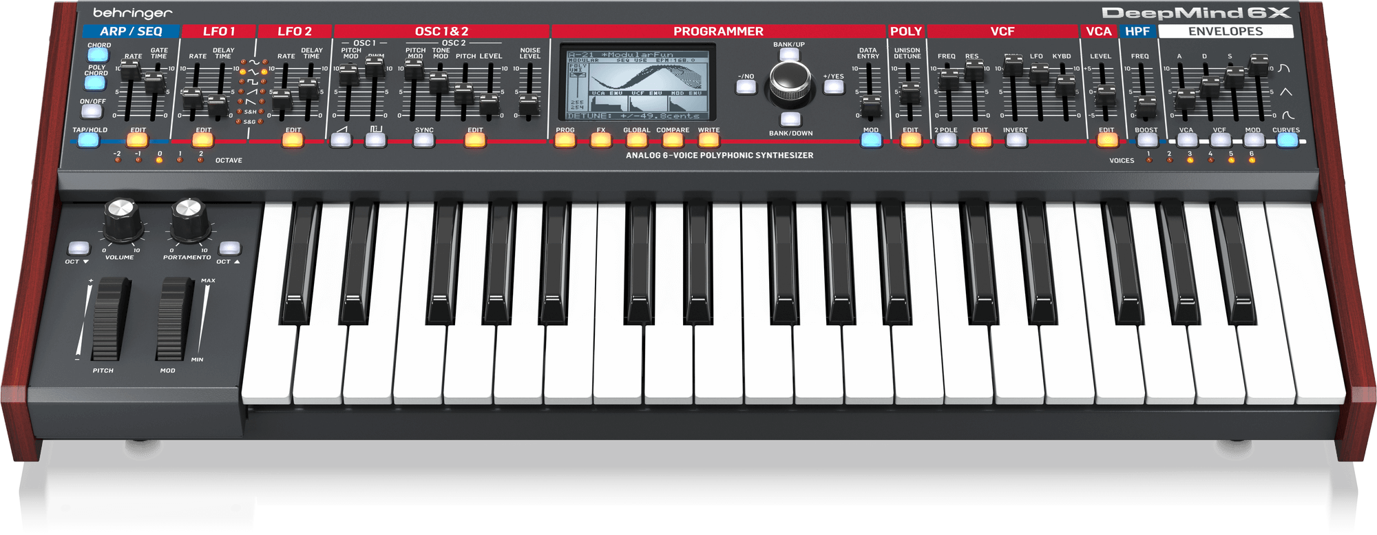 Behringer DEEPMIND 6X - polifoniczny syntezator analogowy Behringer DEEPMIND 6X - polifoniczny syntezator analogowy