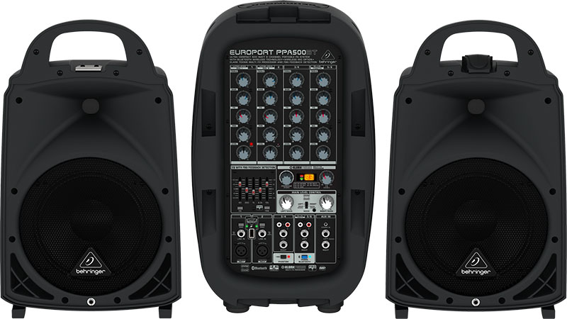 Behringer PPA500BT - przenośny zestaw nagłośnieniowy z bluetooth Behringer PPA500BT - przenośny zestaw nagłośnieniowy z bluetooth