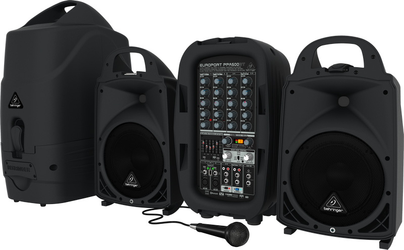 Behringer PPA500BT - przenośny zestaw nagłośnieniowy z bluetooth1 Behringer PPA500BT - przenośny zestaw nagłośnieniowy z bluetooth1