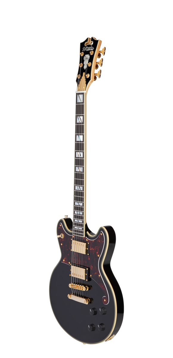 D’Angelico Deluxe Brighton Solid Black - gitara elektryczna0