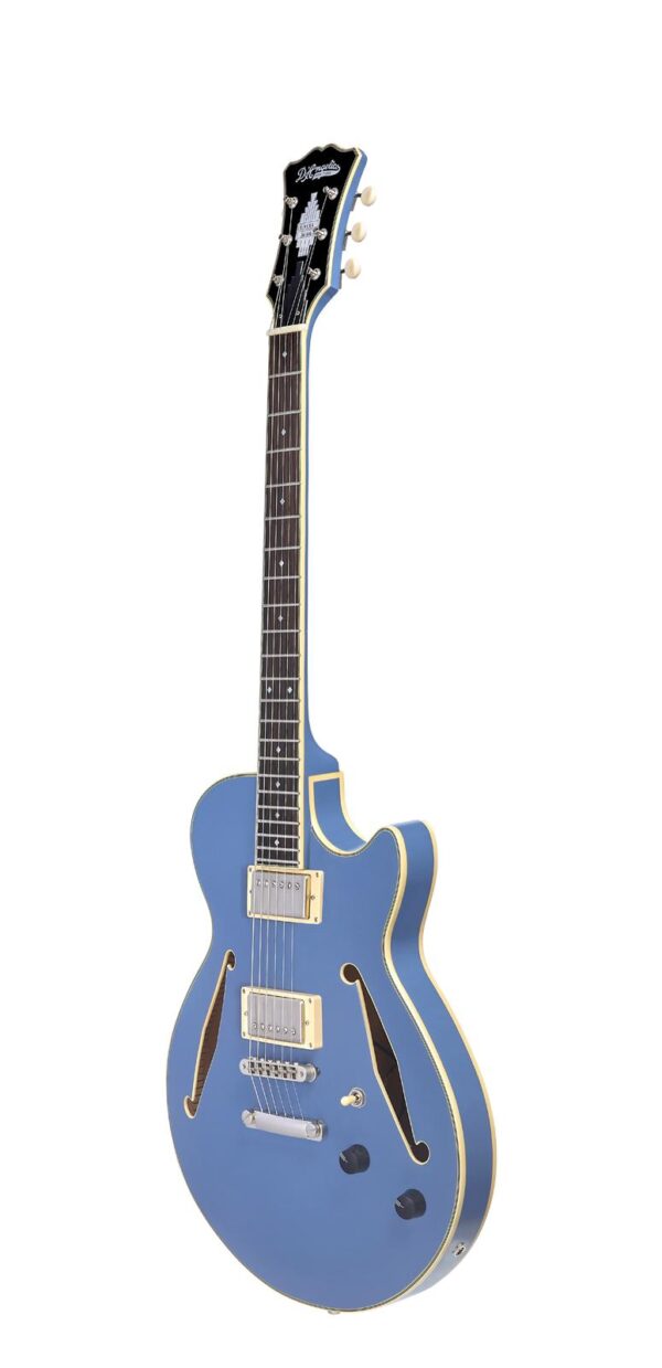 D'Angelico Excel SS Tour Solid Slate Blue - gitara elektryczna0